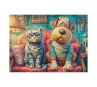 Familia de Ardillas terrestres Puzzle 500 Piezas Juguete Educativo Familiar Interactivo Tiempo Feliz Rompecabezas 3D para Hombres Y Mujeres Construir Maquetas Desafío Intelectual 500 PCS