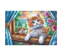 Familia de Ardillas Terrestres Rompecabezas 1000 Piezas Cartón para Expertos Mejora Memoria Actividad Tiempo Libre Pack Completo Original 1000 PCS