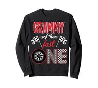 Familia de Coches de Carreras Grammy of The Fast One Birthday 1st Sudadera
