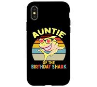 Familia de cumpleaños Auntie of The Shark Carcasa para iPhone X/XS