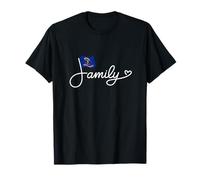 Familia de Dakota del Norte - Bandera de Dakota del Norte Heritage Word Art Camiseta