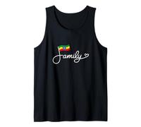 Familia de Etiopía - Arte de Palabra Patrimonio de la Bandera de Etiopía Camiseta sin Mangas