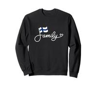 Familia de Finlandia - Bandera finlandesa Heritage Word Art Sudadera