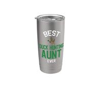 Familia de fuentes Best Duck Hunting Aunt Ever Cool Duck Vaso térmico de acero inoxidable de doble pared