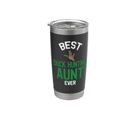 Familia de fuentes Best Duck Hunting Aunt Ever Cool Duck Vaso térmico de acero inoxidable de doble pared