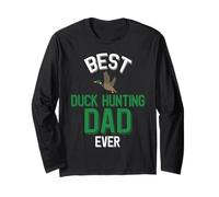 Familia de Fuentes Best Duck Hunting Dad Ever Cool Duck Manga Larga