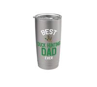 Familia de fuentes Best Duck Hunting Dad Ever Cool Duck Vaso térmico de acero inoxidable de doble pared