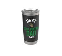 Familia de fuentes Best Duck Hunting Dad Ever Cool Duck Vaso térmico de acero inoxidable de doble pared