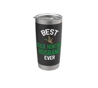 Familia de fuentes Best Duck Hunting Husband Ever Cool Duck Vaso térmico de acero inoxidable de doble pared