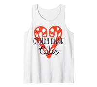 Familia de Fuentes Candy Cane Cutie Christmas Matching Camiseta sin Mangas