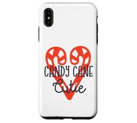 Familia de Fuentes Candy Cane Cutie Christmas Matching Carcasa para iPhone XS MAX