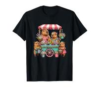 Familia de Fuentes Cute Capybara Flower Stand Gardening Camiseta