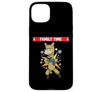 Familia de Fuentes Family Time Christmas Llama Carcasa para iPhone 15 Plus
