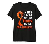 Familia de Fuentes FND Ribbon - Familia de Cintas de concienciación sobre trastornos neurol Camiseta Premium