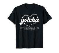 Familia de Fuentes Gotcha Adopption Day Anniversary Camiseta