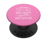 Familia de Fuentes Mother's Hug Lasts Forever Love Quote PopSockets PopGrip Adhesivo
