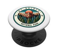 Familia de Fuentes Mount Rainer National Park Washington PopSockets PopGrip Adhesivo