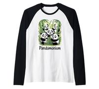 Familia de fuentes Pandamonium Panda Fun Bamboo Camiseta Manga Raglan