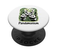 Familia de fuentes Pandamonium Panda Fun Bamboo PopSockets PopGrip Adhesivo