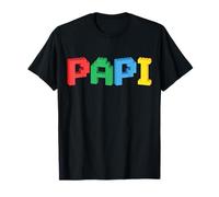 Familia de Fuentes Papi Master Builder Building Bricks Blocks Camiseta
