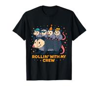 Familia de Fuentes Rolling with My Crew Possum Camiseta