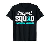 Familia de fuentes Support Squad Esclerodermia Mes de Concientización Teal Ribbon Camiseta