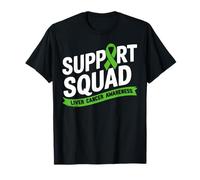 Familia de fuentes Support Squad Liver Cancer Awareness Green Ribbon Camiseta