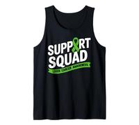 Familia de fuentes Support Squad Liver Cancer Awareness Green Ribbon Camiseta sin Mangas