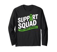 Familia de fuentes Support Squad Liver Cancer Awareness Green Ribbon Manga Larga