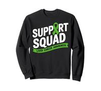 Familia de fuentes Support Squad Liver Cancer Awareness Green Ribbon Sudadera