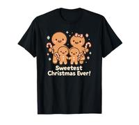 Familia de Fuentes Sweetest Christmas Ever Gingerbread Camiseta