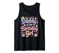 Familia de Mariquitas Daddy of The Birthday Girl Camiseta sin Mangas