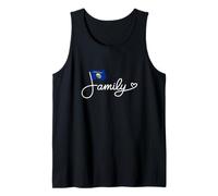 Familia de Nebraska - Bandera de Nebraska Heritage Word Art Camiseta sin Mangas