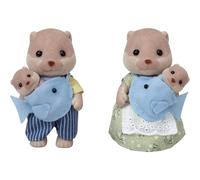 Familia De Nutrias Sylvanian Families Epoch FS-32 JAPÓN OFICIAL