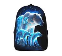 familia de osos polares mochilas escolares de 3d impresos con bolsillos grandes animal informal grande mochila 2 compartimento alta capacidad mochilas impresos-16,para adolescente regalo
