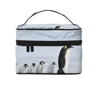 Familia de pingüinos, Bolsa de Maquillaje Bolsa de cosméticos Bolsa de Aseo de Viaje portátil Estuche para lápices