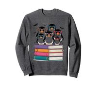 Familia de pingüinos en Libros con Gafas de Sudadera