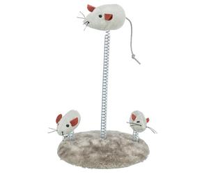 Família de Ratos em Peluche c/ Base e Mola ⵘ