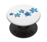 familia de tortugas, amante de los animales, océano, viajes PopSockets PopGrip Adhesivo