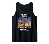 Familia de Vacaciones de Verano en Miami Florida Souvenir Travel USA Camiseta sin Mangas