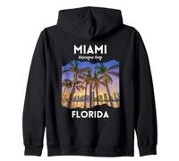 Familia de Vacaciones de Verano en Miami Florida Souvenir Travel USA Sudadera con Capucha