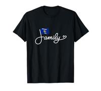 Familia de Wisconsin - Arte Verbal patrimonial de la Bandera de Wisconsin Camiseta