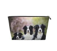 Familia del Border Collie, Bolsa de artículos de tocador Bolsa de Maquillaje Bolsa de cosméticos Bolsa de artículos de tocador de Viaje portátil