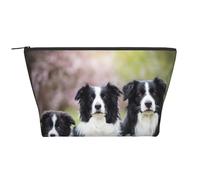 Familia del Border Collie, Bolsa de artículos de tocador Bolsa de Maquillaje Bolsa de cosméticos Bolsa de artículos de tocador de Viaje portátil