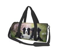 Familia del Border Collie, Bolsa de Viaje de Gran Capacidad, Bolso Redondo, Bolsa de Viaje Deportiva, Bolsa de Mano, Bolsa de Fitness