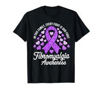 Familia del mes de concientización sobre la fibromialgia Cada pelea es nuestra lucha Camiseta