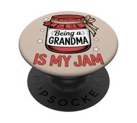 Familia Divertida de Abuelos Ser Abuela es mi Problema PopSockets PopGrip Adhesivo