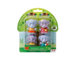 Familia Elefante 4 Personajes - Klorofil - indyaeduocio