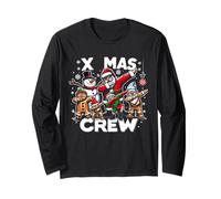 Familia en Pareja Navidad Wichtel Santa Crew Elfe Schneemann Dab Manga Larga