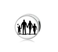 Familia Feliz Dulce hogar mamá papá &amperio; Me Sis Charm Bead Fit Pulsera DIY joyería para Mujeres Convenient and Attractive